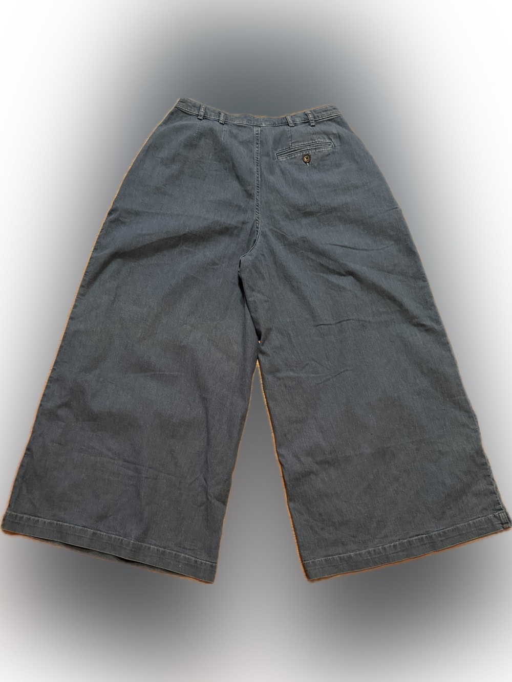 Gap x DOEN High Rise Pleated Denim Trousers Women's 28/6 Super Baggy - Picture 2 of 11